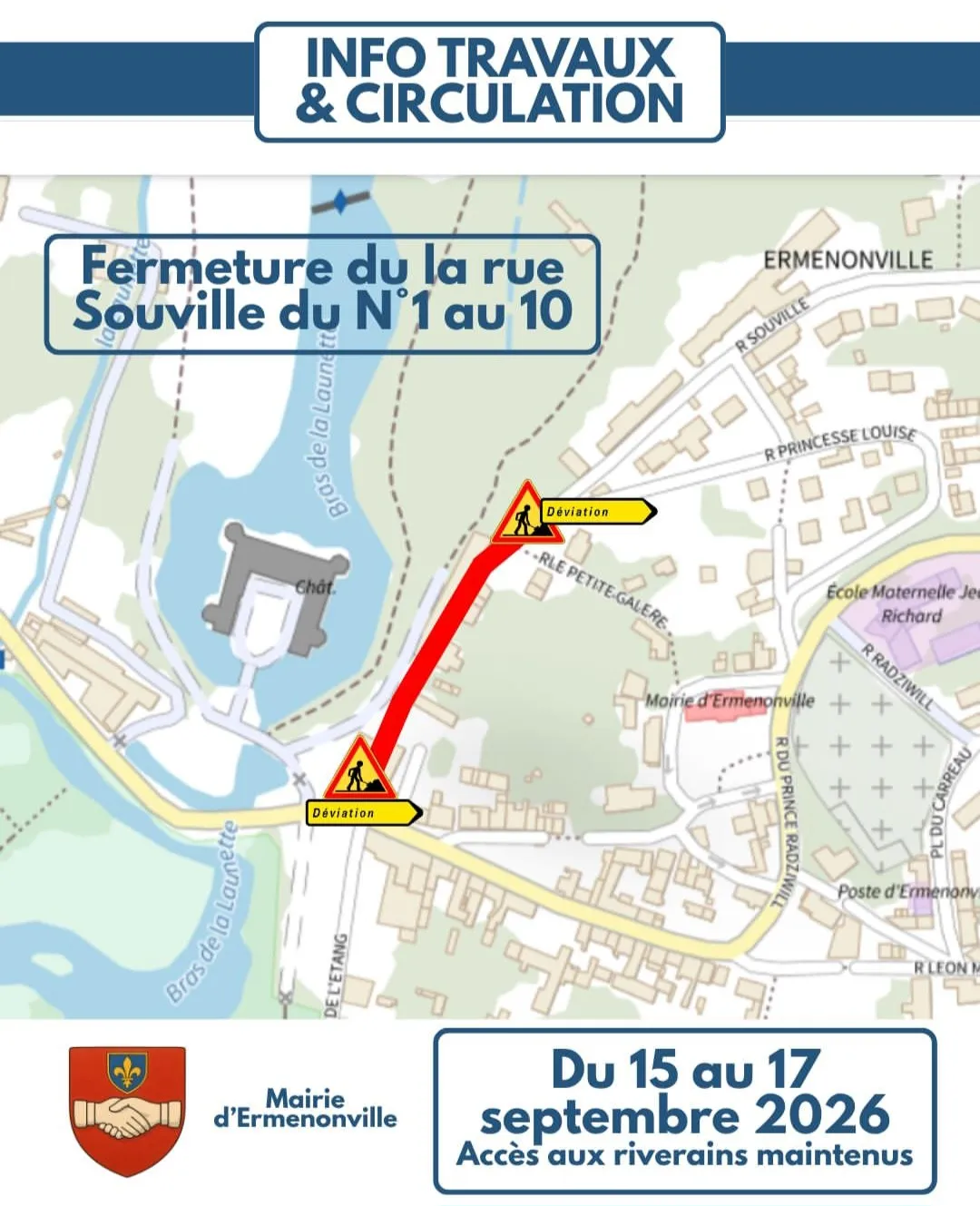 Lire la suite de l'actualité 𝗜𝗡𝗙𝗢 𝗧𝗥𝗔𝗩𝗔𝗨𝗫 & 𝗖𝗜𝗥𝗖𝗨𝗟𝗔𝗧𝗜𝗢𝗡 / 𝗥𝗨𝗘 𝗦𝗢𝗨𝗩𝗜𝗟𝗟𝗘